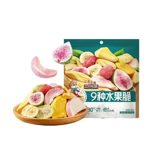 9 Kinds of Crispy Fruits 100g/Bag Mixed Dried Fruits Crispy Nutritious Healthy Snack Bag 100g*1 Bag