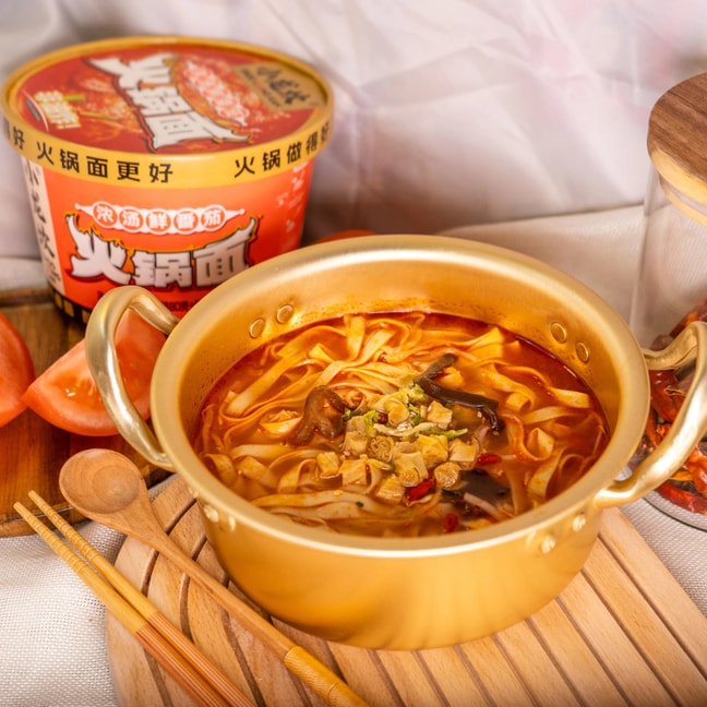 小龙坎 浓汤鲜番茄味火锅面 165g【冲泡即食方便面皮泡面】【全美独家首发】