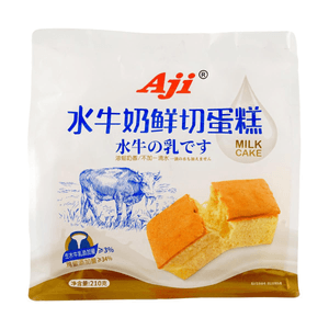 AJI  水牛奶鲜切蛋糕 原味 210g【早餐点心】