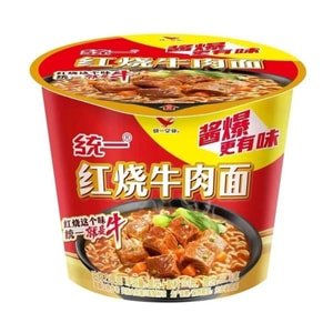 台湾 统一 方便面 红烧 牛肉面 桶装 一桶 103克