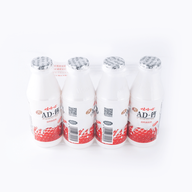 ADミルク - ストロベリー味、健康ドリンク、7.43オンス* 4本 8