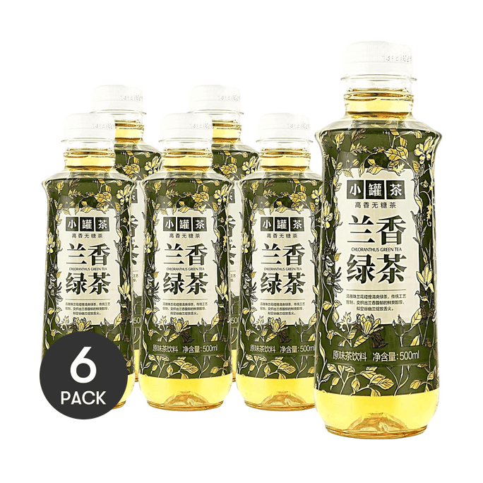 オーキッド グリーンティー シュガーフリードリンク 500ml *6個入り【6パック】【クリーンラベル、砂糖0g、カロリー0kcal、脂肪0g】
