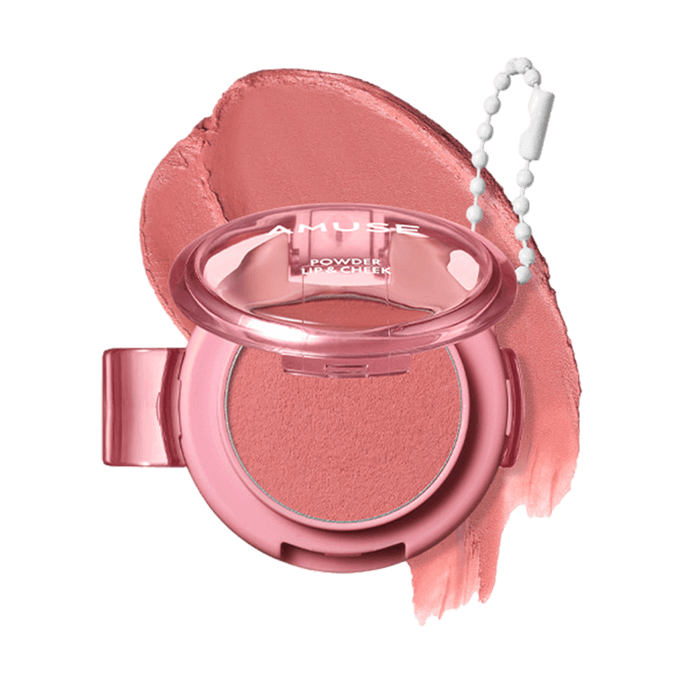 Powder Lip & Cheek,0.14oz. #03 Mocha - MLBB Vegan Makeup | Velvet-Matte | Portable