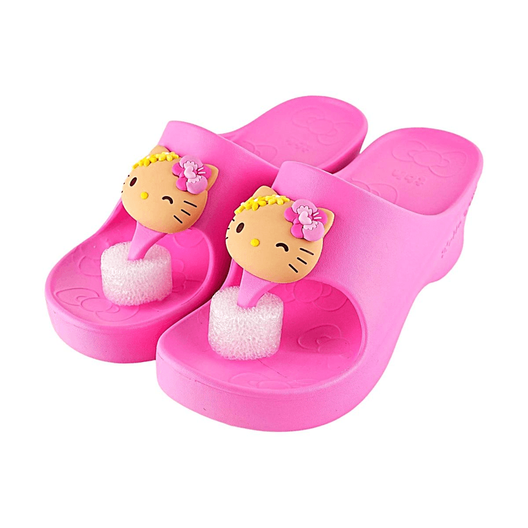 野兽派 Hello Kitty 聯名 立體造型坡跟拖鞋 玫粉 37-38 【Hello Kitty 聯名款】【輕盈坡跟】 14