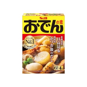 【日本直邮】 日本 S&B 关东煮汤料食材底料 日式料包火锅调料酱料包 4袋