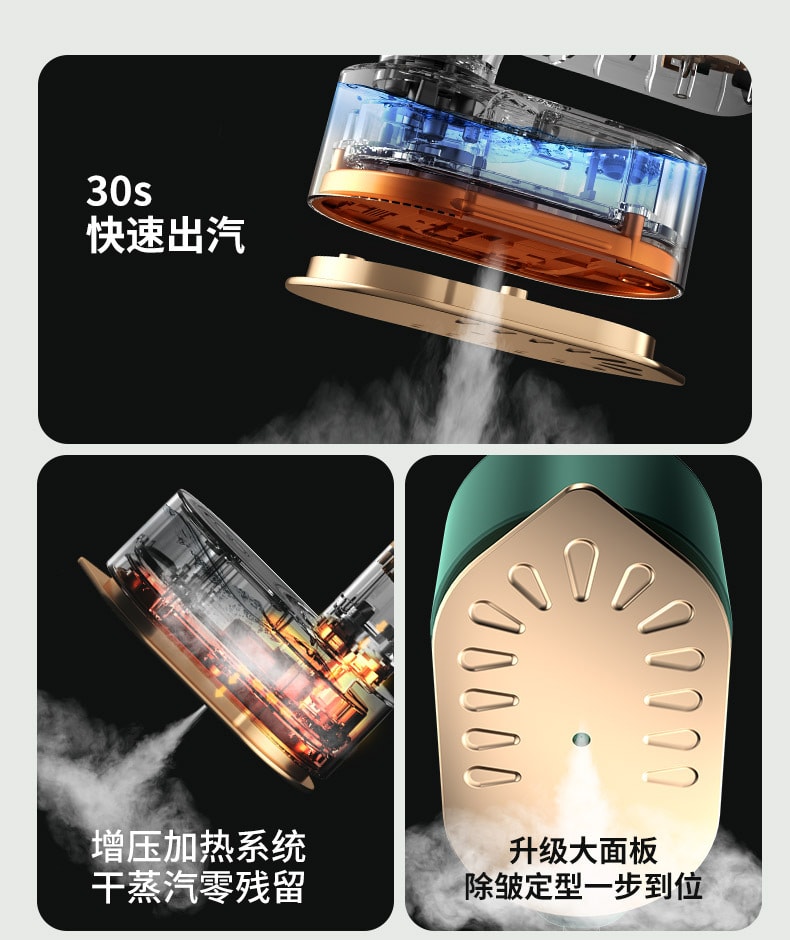 多蒙 手持式挂烫机除皱电熨斗网红款便携小型旋转折叠熨斗 1 把