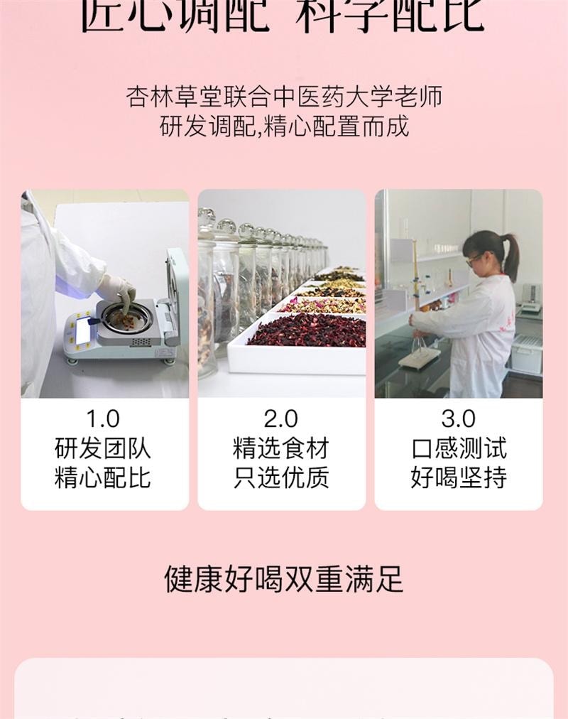 【中國直郵】 杏林草堂 烏梅山楂桑葚茶陳皮茯苓玫瑰花茶茶包泡水喝的東西水果茶 100g