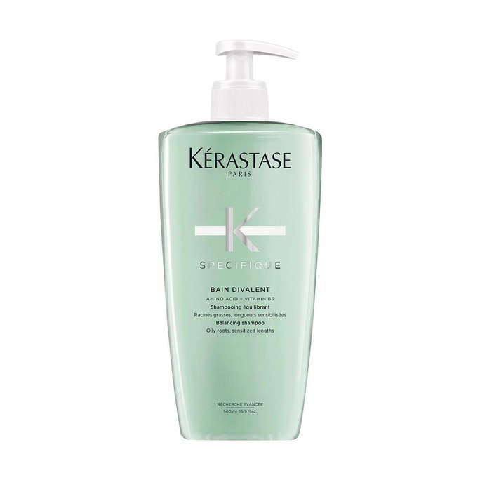 Specifique Bain Divalent Amino Acid + Vitamin B6 Balancing Shampoo, 16.9 fl.oz. - for Oily Scalp & Hair 
