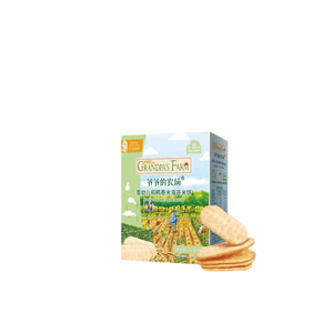 그랜파스팜 쌀과 오리 향 비스킷, 유아(6개월 이상)를 위한 건강한 이앓이 비스킷, 32g/상자 (미역맛)