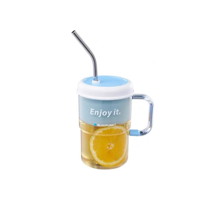 Juice Extractor Small Portable Home Mini Fruit Juice Extraction Cup Juice Cup Sea Salt Mist Blue