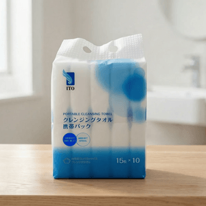 日本ITO艾特柔 洗臉巾 一次性潔面棉柔巾 乾濕兩用 10包入 輕巧便捷潔淨 0刺激0甲醛0螢光