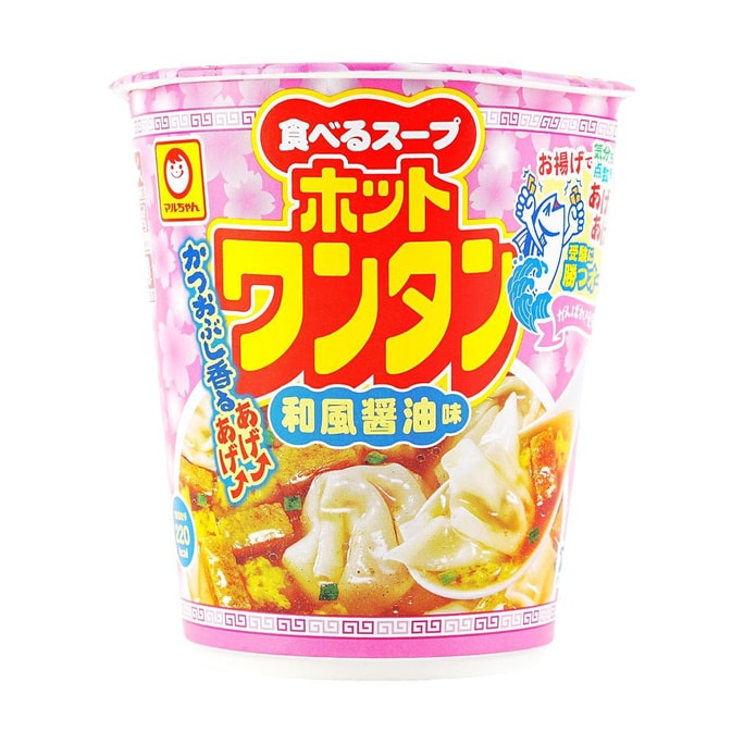 日本MARUCHAN 即食餛飩 和風醬油口味 43g