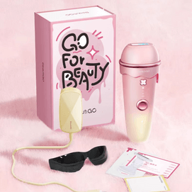 IPL Hair Removal Device with Sapphire Ice-Cooling Tech, Gentle Full Body Use, #Sakura Milk Pudding 