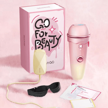 IPL Hair Removal Device with Sapphire Ice-Cooling Tech, Gentle Full Body Use, #Sakura Milk Pudding 