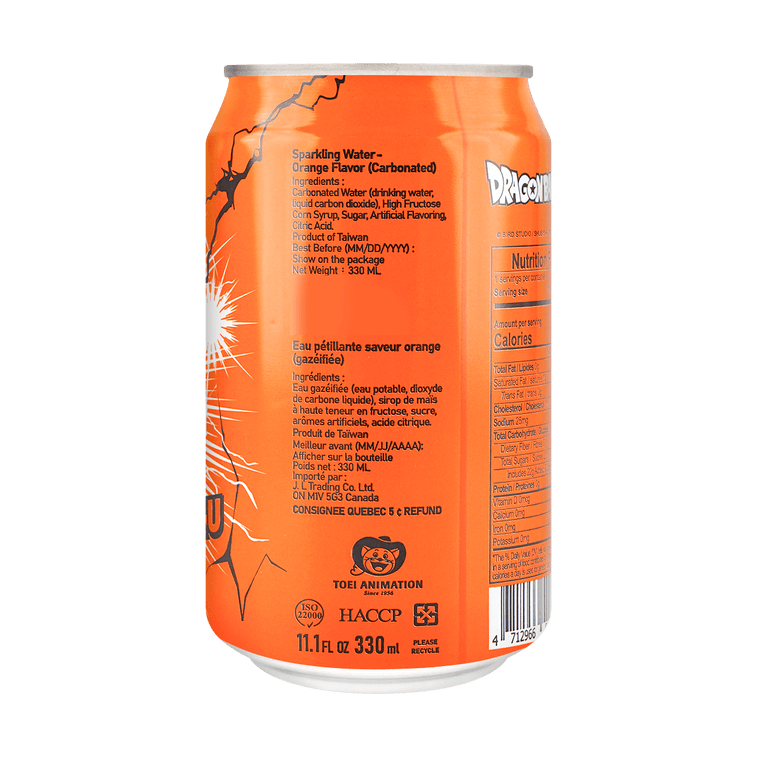 台灣OCEAN BOMB 柳橙汽水 330ml【七龍珠聯名款】【新舊包裝隨機出貨】 11