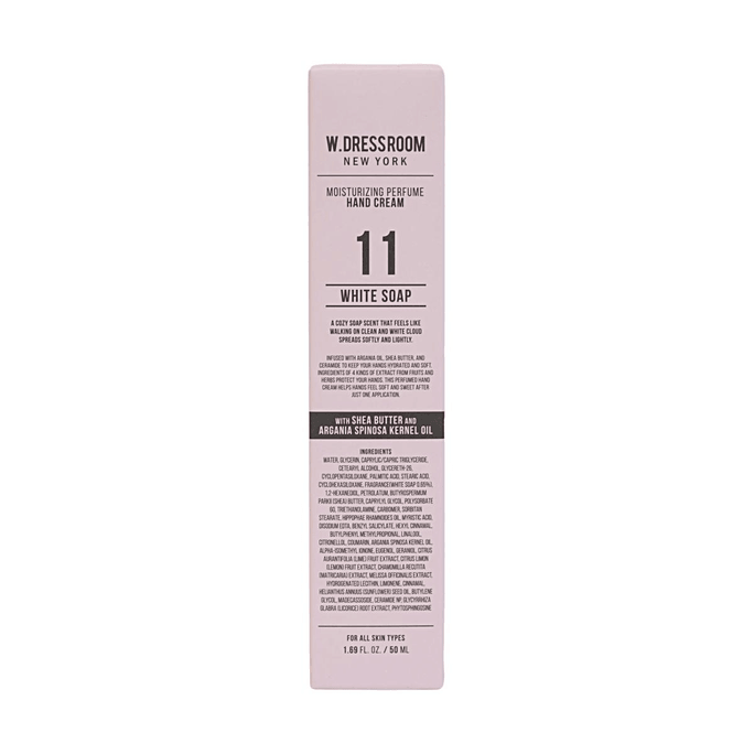 韓國W.DRESSROOM 保濕香氛護手霜 11號 白皂香 50ml【持久留香】【滋潤補水】