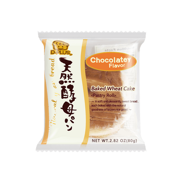 【全美最低价】日本D-PLUS 天然酵母持久保鲜面包 巧克力味 80g