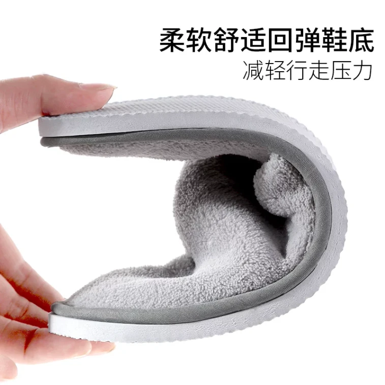 FaSoLa Life 绅士灰简约细麻拖鞋 均码 适合38~43码 7mm厚防滑鞋底 出门必备 防滑耐磨 干净卫生防交叉感染 穿戴便捷即开即穿 版型宽松不挤脚 家用待客 3双装 3