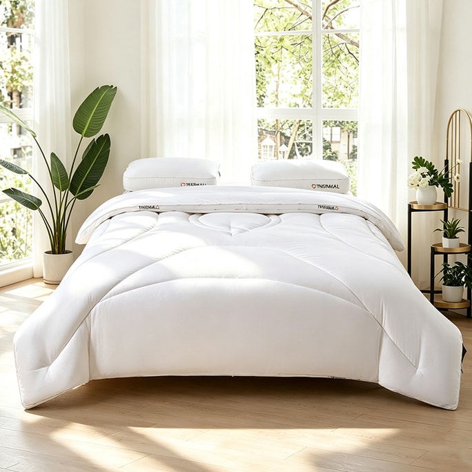 Airgel Wool Deep Sleep Quilt Winter 2×2.3m 3kg 【A-class, Warm】aerogel + 8% Australian Wool. Soft, Fluffy & Snug. Includes Pouch. [Winter Essential]
