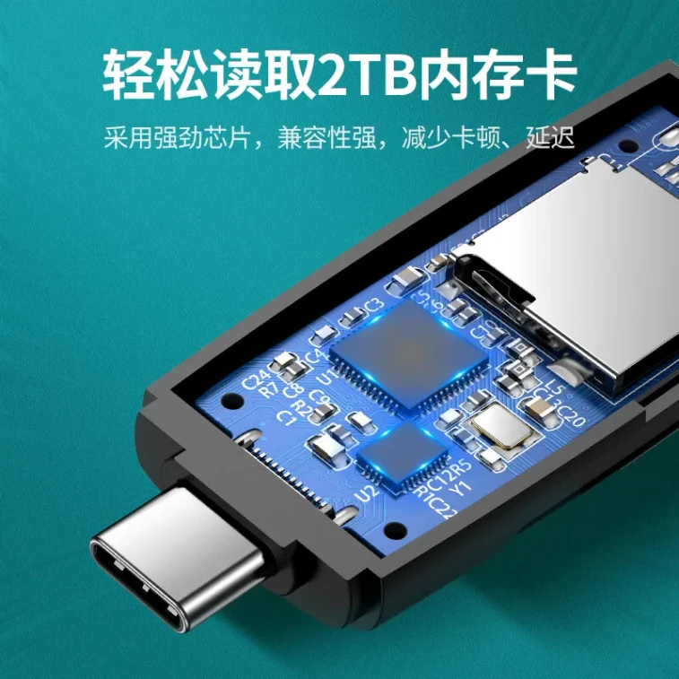 【香港からの直送】UGREEN CM304 2-in-1 カードリーダー（1個）USB 2.0 + Type-C デュアルインターフェース、SD/TF デュアルカードリーダー（シングルカードリーダー） 6