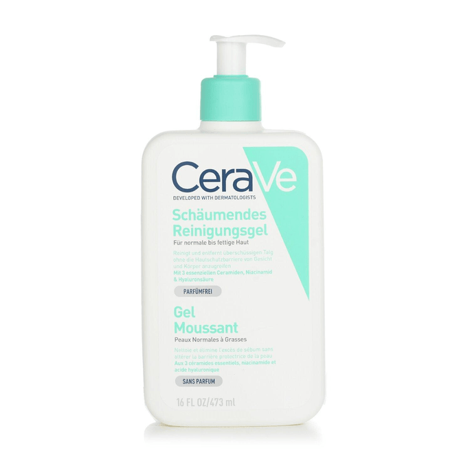 CeraVe Foaming Facial Cleanser for Normal to Oily Skin 473ml/16oz