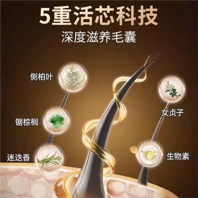 [중국 직배송] 레티베젠 흑삼 모발 영양 포뮬러 90캡슐/병, 흑삼과 하수오를 함유한 한방 및 서양 의학의 조합입니다. 3