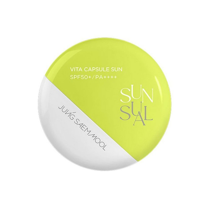 【韓國直郵】 韓國 JUNG SAEM MOOL 鄭瑄茉莉 鄭瑄茉莉禦光清透維他命膠囊防曬乳 SPF50+PA++++ 50ml