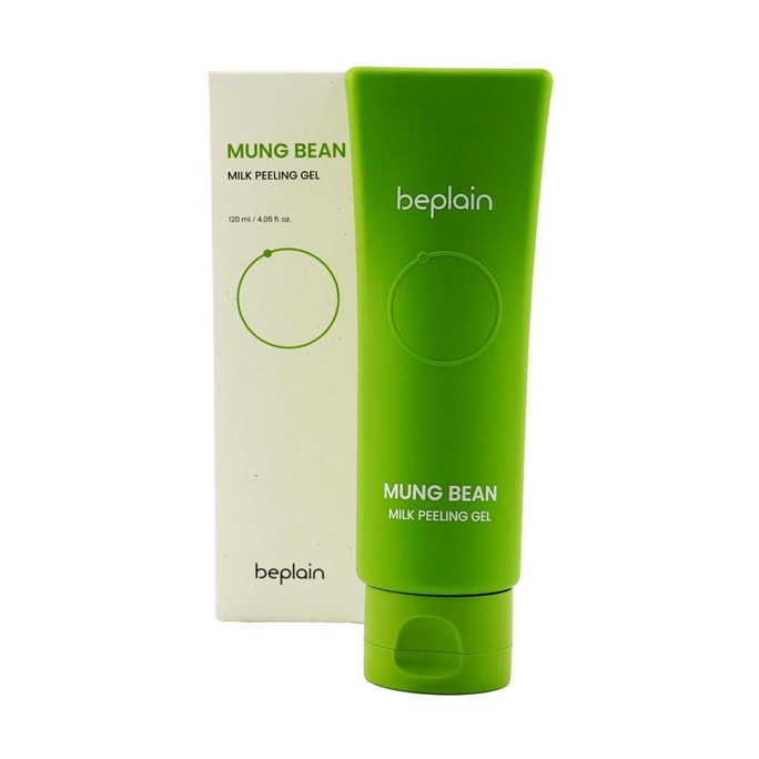 Mung Bean Milk Peeling Gel, Face Wash, 4.05 fl.oz. - Gentle Exfoliator | Vegan & Clinically Validated