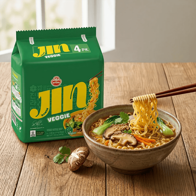 OTTOGI不倒翁韓國OTTOGI JIN拉麵蔬菜口味4包入- Yami