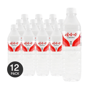 娃哈哈 纯净水 饮用水 596ml *12【12份超值装】【实验室用水标准】