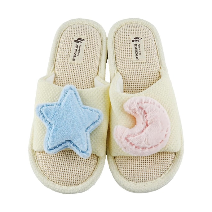 Slippers House Slides Star & Moon Size 39