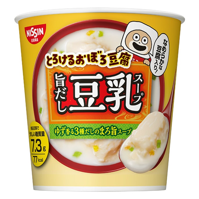 【日本直邮】 NISSIN日清食品 低卡低糖 30秒速食豆乳汤17g