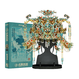 【中国直邮】 万比邻精选 十里红妆 点翠凤冠花轿手工diy国风立体拼图金属拼装模型高级礼物