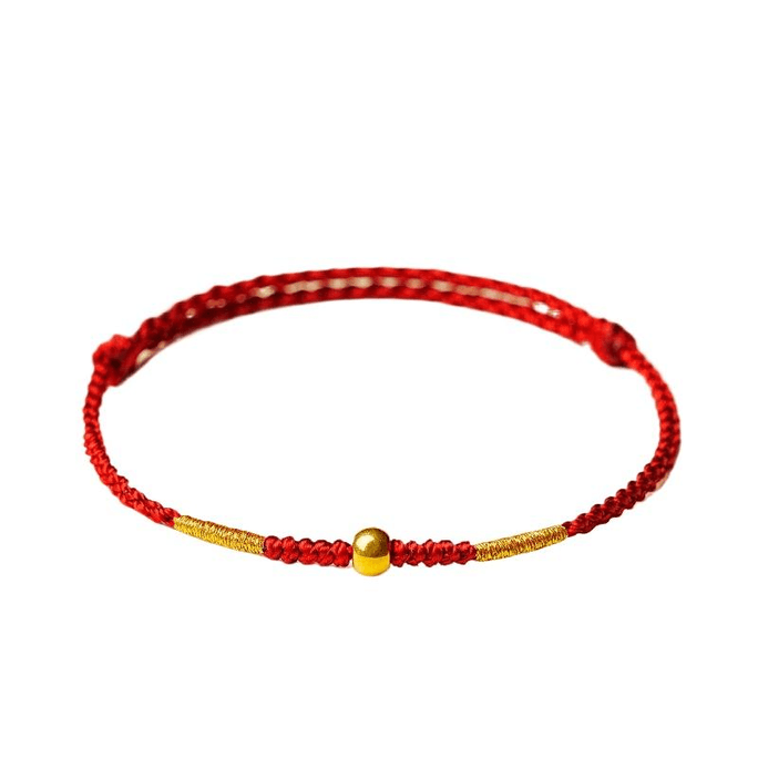 New Gold Bracelet In Red Color 3mm In Diameter 1 Piece