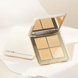 JUDYDOLL橘朵  五色遮瑕盘 滋润扒脸遮瑕膏 脸部高光 云柔无痕五色遮瑕盘 6g #01 浅肤色盘 新手必备【博主爱用推荐】