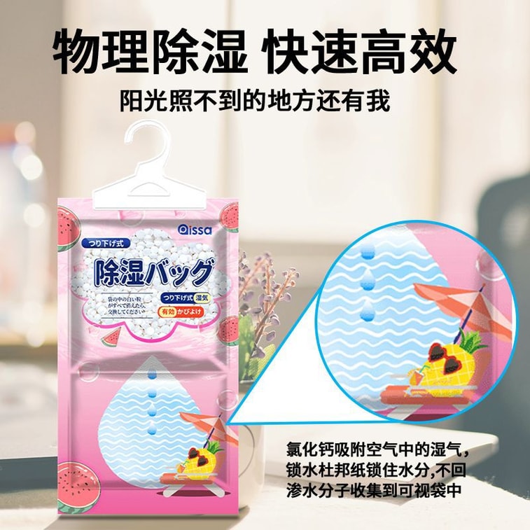 Household Wall-mounted Dehumidifying Bag With Large-capacity Anti-mold And Recyclable Desiccant 100g 1Bag 4