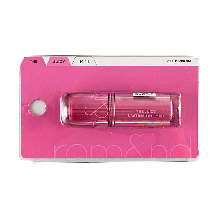 rom&nd Juicy Lasting Tint Mini #01 Summer Fig, Glossy Hydrating