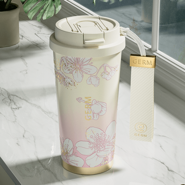 Sakura Stainless Steel Insulated Coffee Cup 500ml - Yami.com