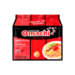 越南OMACHI 方便面即食拉面 牛肉味 80g*5包【添加土豆淀粉】