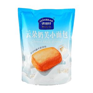 Cloud Cream Puff Bread, 14.11 oz【Hokkaido-Style Cream Filled Soft Bread】