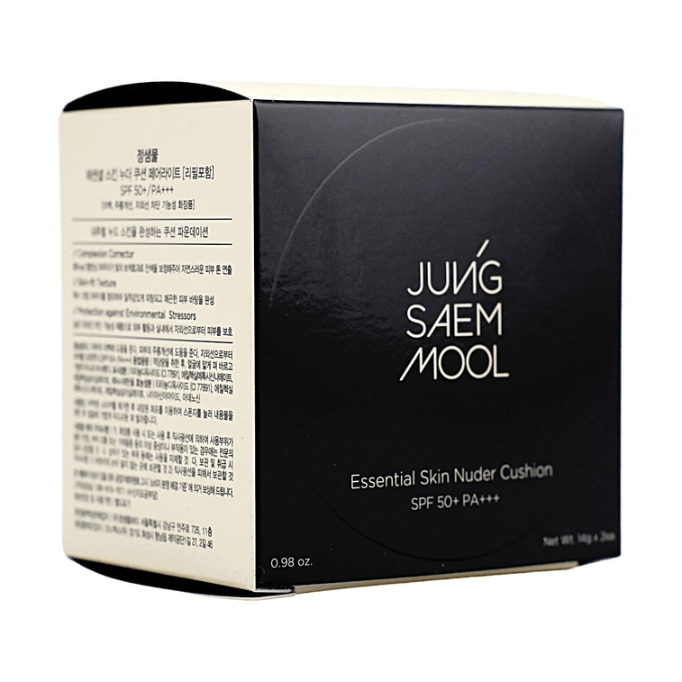 韩国JUNG SAEM MOOL郑瑄茉 持久轻薄裸肤气垫粉底霜 贪心气垫BB 水光版 SPF50+ PA+++ 14g #17 黄调象牙白 含替芯【韩国销量第一】 4