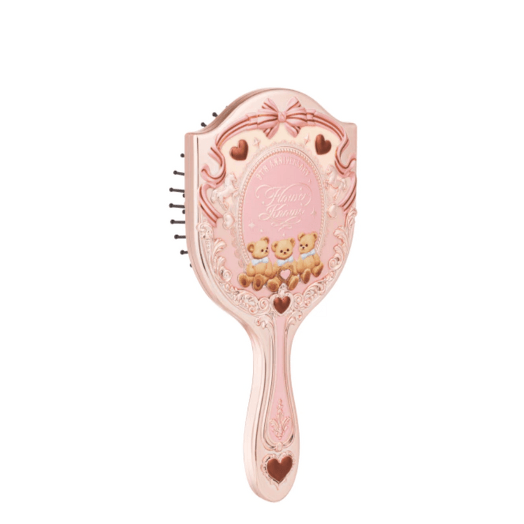Flower Knows Sweet Bear Paddle Brush 9th Anniversary Air Cushion