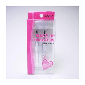 【日本からの直送】SHO-BI メイクアップビューティーホール LV ピンセット 2点セット (1セット) - 眉毛の形を整えるためのピンセット、美容、精密、携帯用