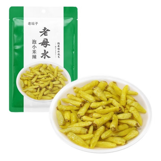 老甕子 泡白小米辣 老母水 烹飪泡菜 小米辣野山椒 200g *1袋