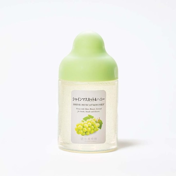 【日本直邮】日本杉养蜂园水果蜂蜜柚子果汁蜜富含VC 麝香葡萄味300g