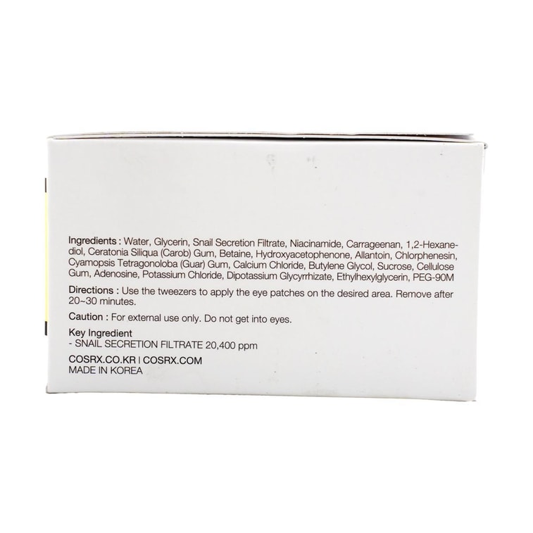 코스알엑스 어드밴스드 스네일 하이드로겔 아이 패치 60개입 / 3.17 oz. 수분 공급 & 상쾌함 5