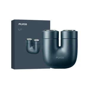U1 Electric Rotary Shaver Interstellar Blue 1 Piece – Stainless Steel Dual Heads, IPX7 Waterproof, Portable Design