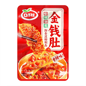 【中国直邮】  口水娃 金钱肚魔芋素毛肚香辣味10g*2袋