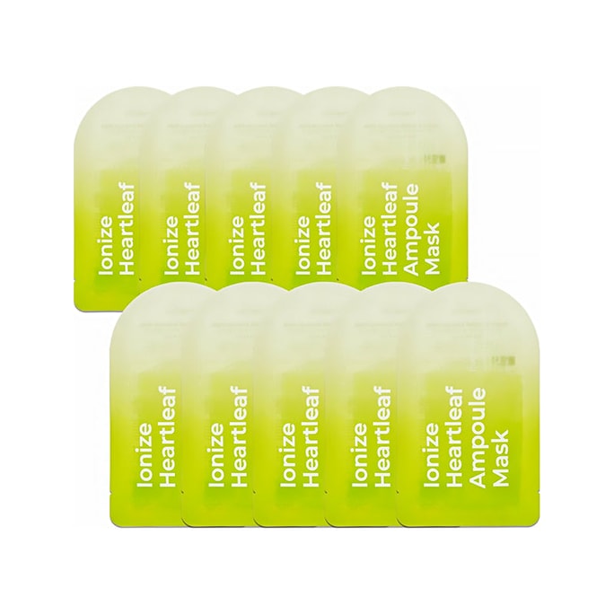 Freemay Ionize Heartleaf Ampoule Mask 10 Pack
