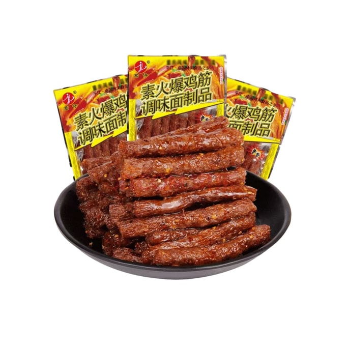 Vegetarian hot chicken tendon spicy strips 18g in 10 bags